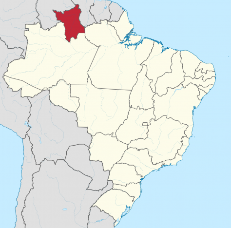Localização de Roraima